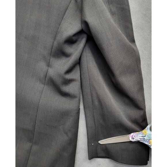 Lauren Ralph Lauren Wool Blazer‎ Single Breasted Mens Size 46R Black Notch Lapel - Picture 10 of 10